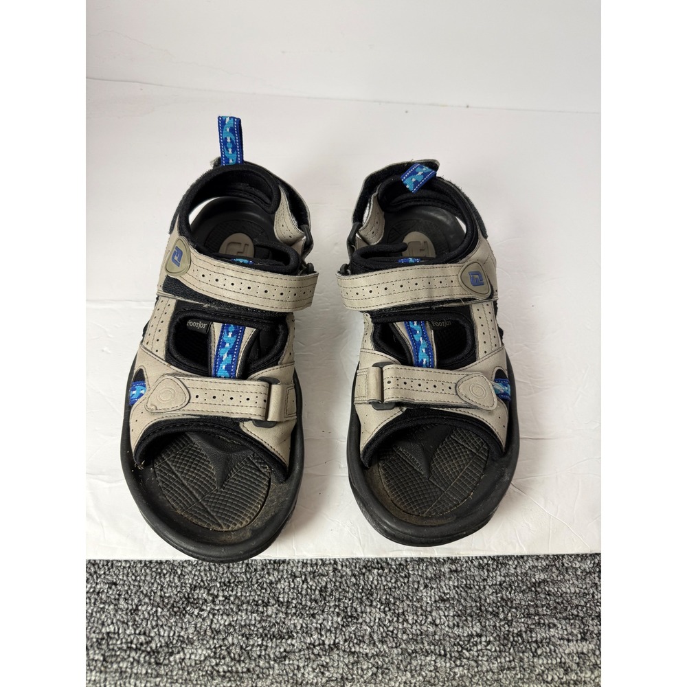 FootJoy Mens Golf Sandals Grey Black Blue Spiked 48443 Size 9 M